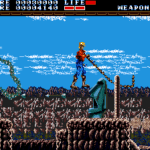 アーネスト・エバンスのゲーム画面