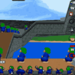 3Dレミングスのゲーム画面
