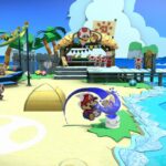ペーパーマリオ カラースプラッシュのゲーム画面