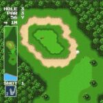 パワーゴルフのゲーム画面