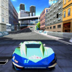 リッジレーサー3Dのゲーム画面