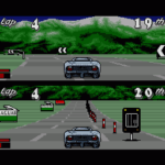 ジャガーXJ220のゲーム画面
