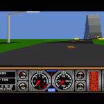 ハードドライビンのゲーム画面