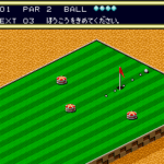 パターゴルフのゲーム画面