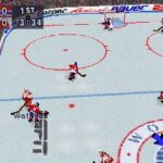 NHLパワープレイ'96のゲーム画面