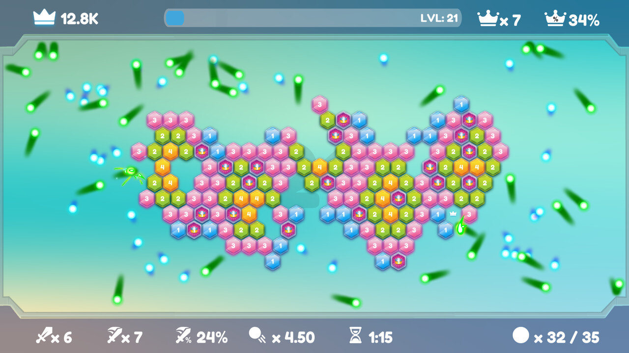 Hextreme Voidのゲーム画面