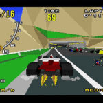 バーチャレーシングのゲーム画面