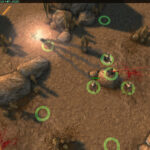 ゾンビディフェンスのゲーム画面