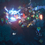 Minecraft Dungeonsのゲーム画面