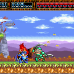 ロケットナイトアドベンチャーズのゲーム画面