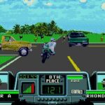 ロードラッシュIIのゲーム画面