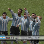 ワールドサッカーウイニングイレブン10のゲーム画面