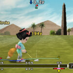みんなのGOLF ポータブルのゲーム画面