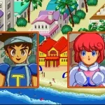 ツインビー対戦ぱずるだまのゲーム画面