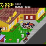 ペーパーボーイのゲーム画面