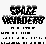 スペースインベーダーのゲーム画面