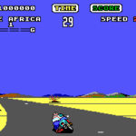 スーパーハングオンのゲーム画面
