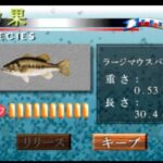 バスフィッシャーマンのゲーム画面