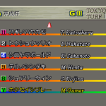 ギャロップレーサーのゲーム画面