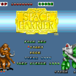 スペースハリアーのゲーム画面