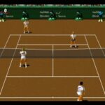ワールドプロテニス'98のゲーム画面