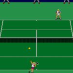 パワーテニスのゲーム画面