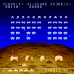 スペースインベーダー ジ・オリジナルゲームのゲーム画面