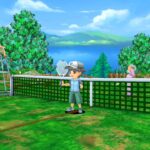 おきらくテニスSPのゲーム画面
