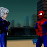スパイダーマンのゲーム画面