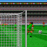 ワールドカップサッカーのゲーム画面