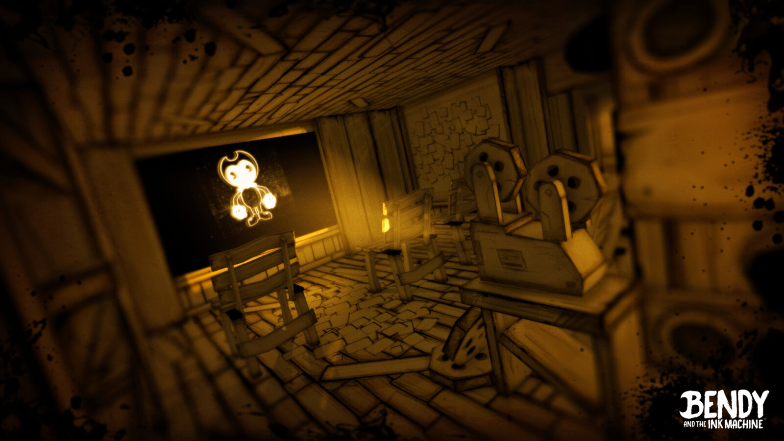 Bendy and the Ink Machineのゲーム画面