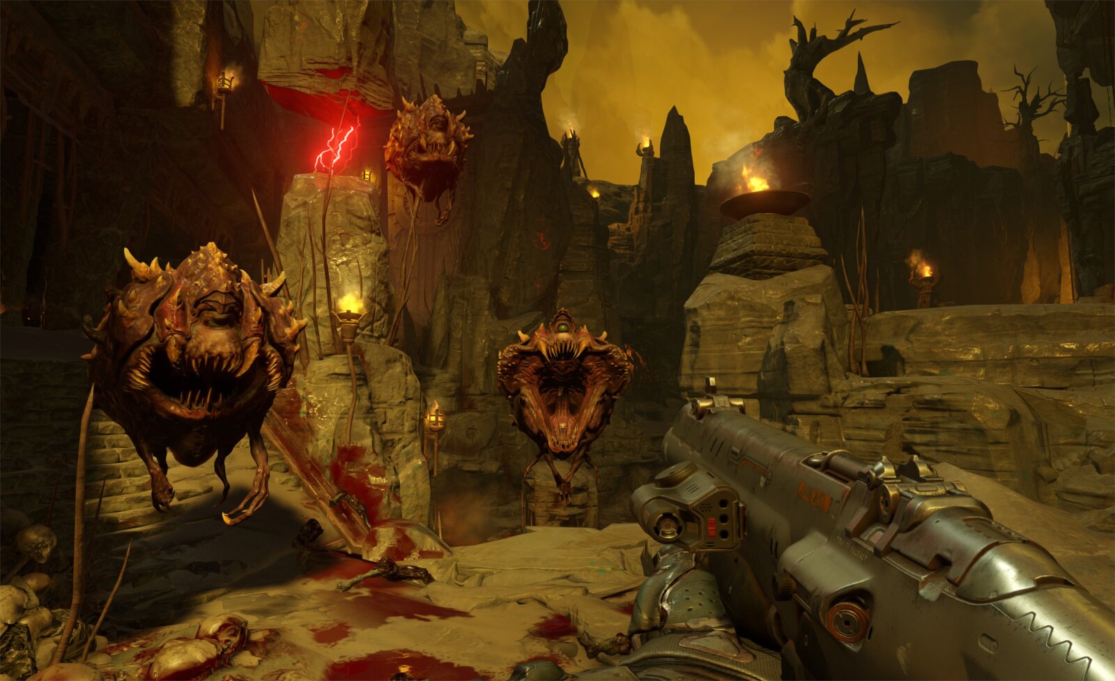 DOOMのゲーム画面